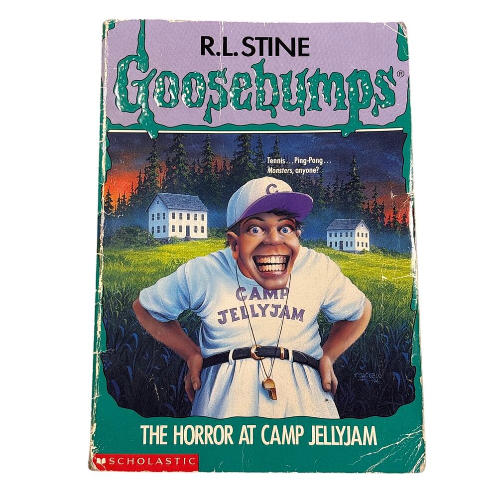 Goosebumps the horror at camp jellyjam 33 by R.L Stine 1st ed 5th print retro